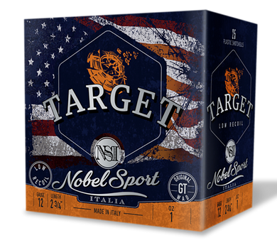 Nobel/eurosports Llc ANSLR175 Target Low Recoil 12Gauge 2.75" 1oz 7.5Shot 25 Per Box/10Case 169471