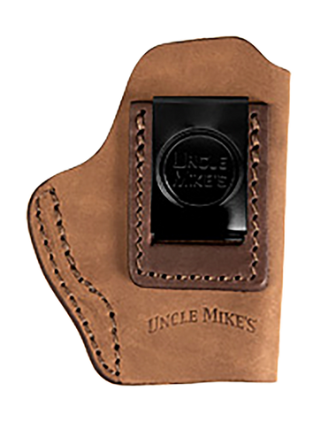 Uncle Mikes-leather(1791) UMIWB1BRWA Inside the Waistband  IWB Size 01 Brown Leather Belt Clip Fits Walther PPK 151164