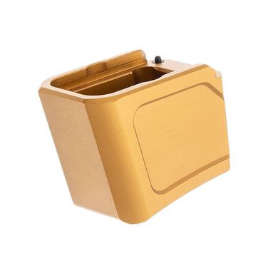 Tyrant CNC TDG19MAGEXGLD  Magazine Extension Fits Glock 19/23 Gen 4/5 Gold Aerospace Grade Aluminum 171152