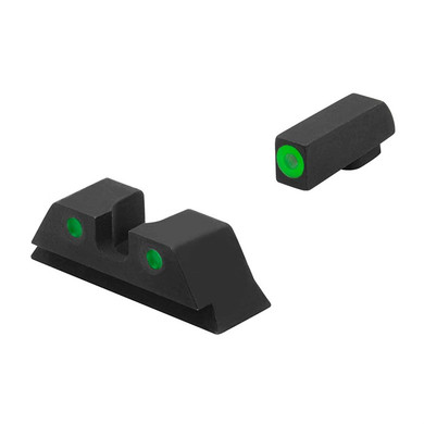 HVS SET GLOCK~ 9/40/357, GREEN OUTLINE FRONT 100042307