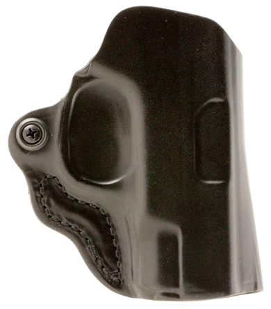 DeSantis Gunhide 019BAB6Z0 Mini Scabbard  OWB Black Leather Belt Slide Fits Glock 17/19/23/32/36 Right Hand 77424