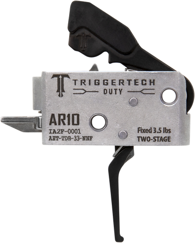 TriggerTech AHTTDB33NNF Duty  Flat Trigger Two-Stage 3.50 lbs Draw Weight Fits AR-10 153888