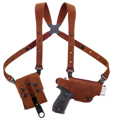 Galco CL2800R Classic Lite 2.0 Shoulder System Shoulder Size Fits Chest Up To 56" Natural Leather Fits Glock 43 Right Hand 174355