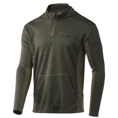 Huk Icon X Coldfront Hoodie Heather Moss M ATH1200452318M