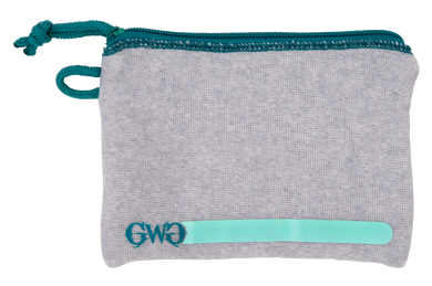 Girls With Guns 9073 Storage Pouch  Gray w/ Blue Accents Polyester Holds Handgun 143500