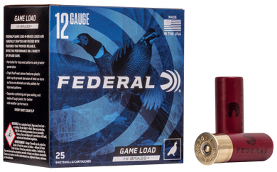 Federal H1266 Game-Shok High Brass 12Gauge 2.75" 1 1/4oz 6Shot 25 Per Box/10 Case 117004