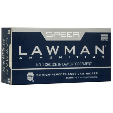 Speer Lawman Handgun Ammunition .357 SIG 125 gr TMJ 1350 fps 50/ct CC53919