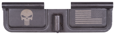 Spikes SED7005 Ejection Port Door Punisher and Flag AR-15 Black Phosphate Steel 2648