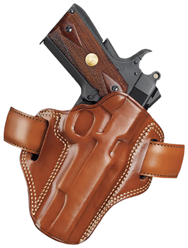 Galco CM112 Combat Master  OWB Tan Leather Belt Slide Fits S&W K Frame Fits Ruger Security-Six Right Hand 59906