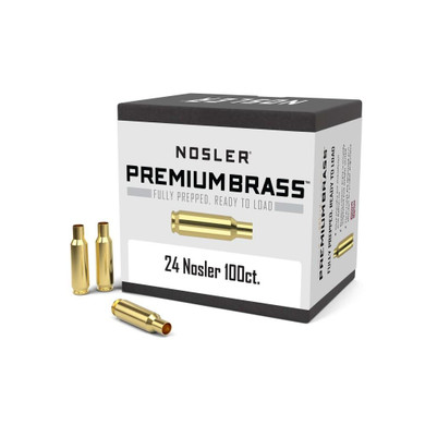 Nosler Unprimed Brass Rifle Cartridge Cases .24 Nosler 100/ct NO10085