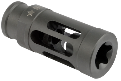 BCM GFCMOD1762 BCMGunfighter Compensator Mod 1 Black Stainless Steel with 5/8"-24 tpi Threads for 7.62mm, 300 Blackout AR-Platform 14533