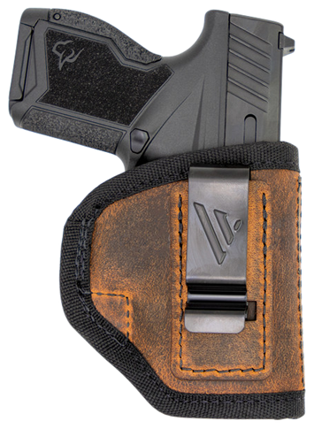 Versacarry RA2111 Ranger  IWB Size 01 Brown Polymer Leather Belt Clip 151655