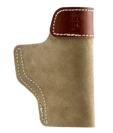 DeSantis Gunhide 106NBB6Z0 Sof-Tuck  IWB Natural Leather/Suede Belt Clip Fits Glock 19 Left Hand 106184