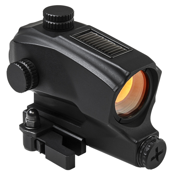 NcStar VDBSOL130 SPD Solar Reflex Sight  Black Anodized 1 x 27 mm 2 MOA Red Dot Quick Release 107881