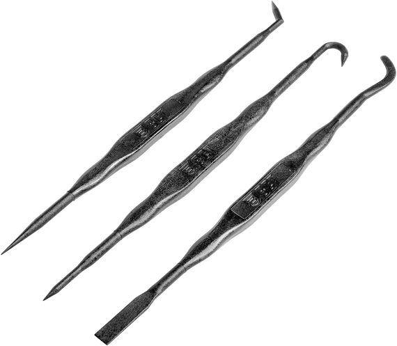 Breakthrough Clean BTFRPP-3PK Double Ended Fiber Picks Black Firearm Universal Cleaning Carbon Build-up from Grooved Areas 3 Pack 152454