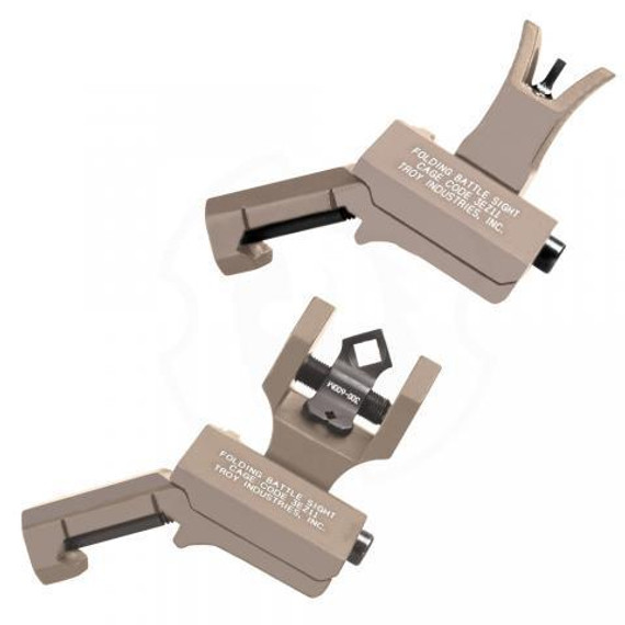 Troy 45-Degree Offset Sight Set - SSIG-45S-MDFT-00 - M4 Front & Dioptic Rear - Flat Dark Earth OV020369 Troy 45-Degree Offset Sight Set - SSIG-45S-MDFT-00 - M4 Front & Dioptic Rear - Flat Dark Earth OV020369