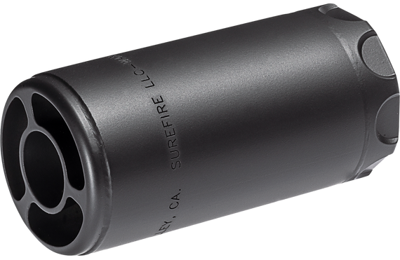 SureFire WARDEN1/2-28-BK Warden  5.56mm/7.62mm 1/2"x28 Stainless Steel Black Cerakote 165728