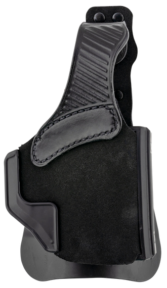 Galco W2800RB Wraith 2.0 OWB Black Leather Compatible w/ Glock 43X/Taurus GX4/Springfield  Hellcat Paddle Mount Right Hand 144106