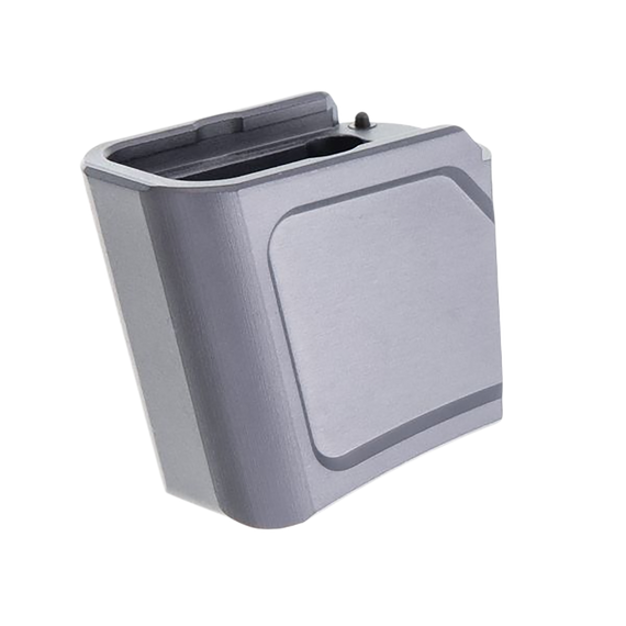 Tyrant CNC TDG48MAGEXG  Magazine Extension Fits Glock 43x/48 Gray Aerospace Grade Aluminum 171156