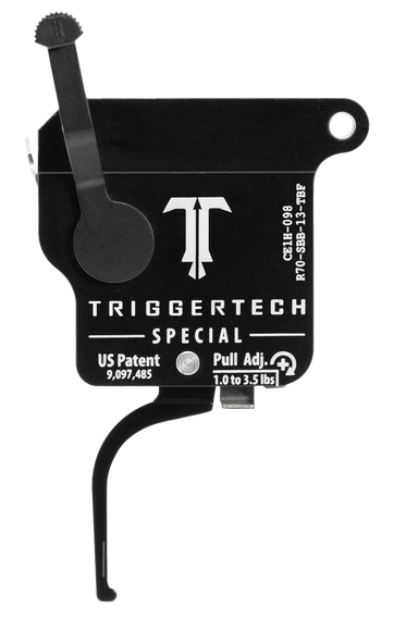 TriggerTech R70SBB13TBF Special  Single-Stage Flat Trigger with 1-3.50 lbs Draw Weight for Remington 700 Right 115461