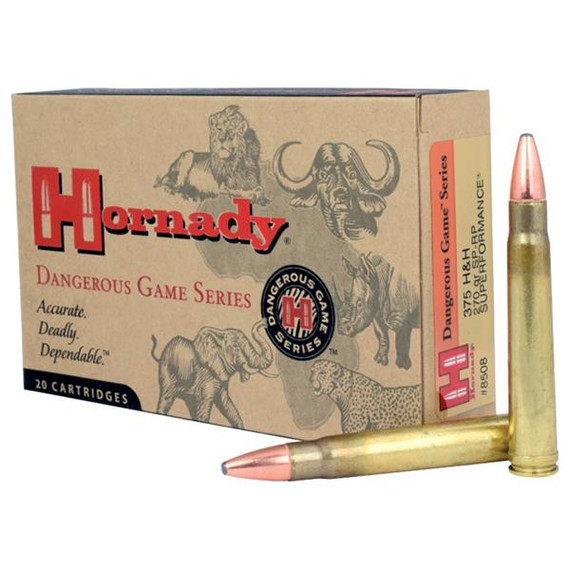 Hornady Dangerous Game Series Rifle Ammunition .375 H&H 270 gr SP-RP 2800 fps - 20/box HO8508