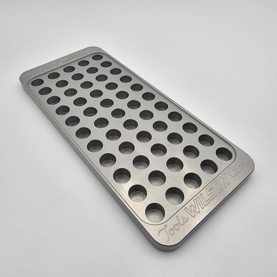 L.E. Wilson Billet Aluminum Reloading Tray .440" 55 Hole LWWILTR44
