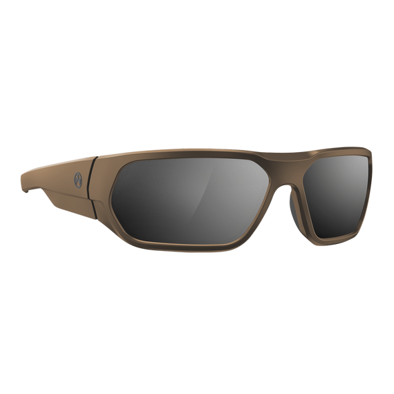 Magpul MAG1145-1-245-1110 Radius Eyewear Adult Gray Silver Mirror Lens Polycarbonate Flat Dark Earth Frame 124387