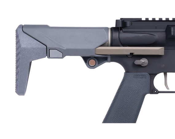 Q LLC ACCSHORTYSTOCKGRAY Shorty  Gray Polymer Fits AR/M4 171567