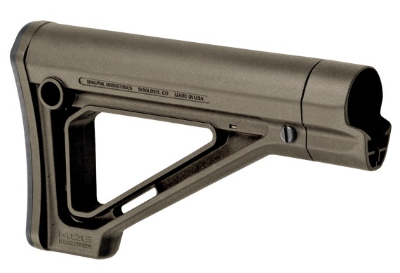 Magpul MAG480-ODG MOE Carbine Stock Fixed OD Green Synthetic for AR-15, M16, M4 with Mil-Spec Tube (Tube Not Included) 10342