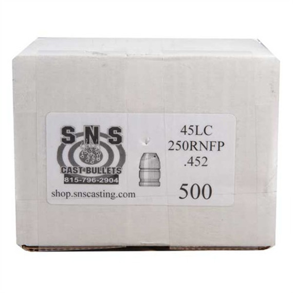 ROUND NOSE FLAT POINT 45 CAL (.452'') 250GR RNFP 500/BOX 100200042