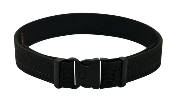 Uncle Mikes-leather(1791) BLTUM38/42MBL Gun Belt  Matte Black Leather 38/42 1.50" Wide Buckle Closure 151188