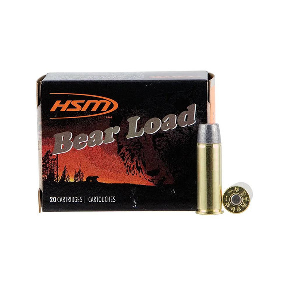 HSM Bear Load Hard Cast Handgun Ammunition 44 Rem Mag 305gr WFN 1260 fps 20/ct HEHSM44M15N20