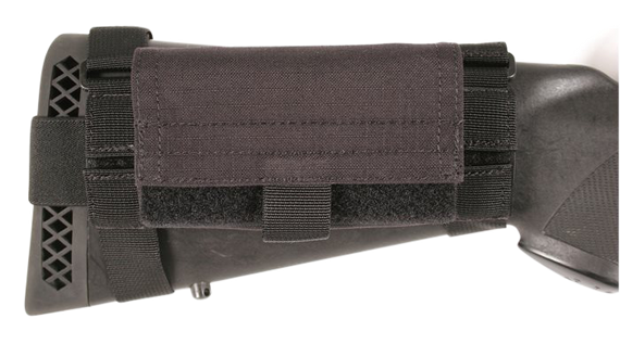 Blackhawk 52BS02BK Buttstock Shell Pouch  Black Nylon 5rd Shotgun Ambidextrous 9080 Blackhawk 52BS02BK Buttstock Shell Pouch  Black Nylon 5rd Shotgun Ambidextrous 9080