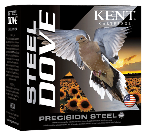 Kent Cartridge K12SD286 Steel Dove  12Gauge 2.75" 1oz 6Shot 25 Per Box/10 Case 117595