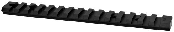Warne V4T3M Vapor Picatinny Rail Black Anodized Aluminum Fits Tikka T3/T3x, 0 MOA 156921