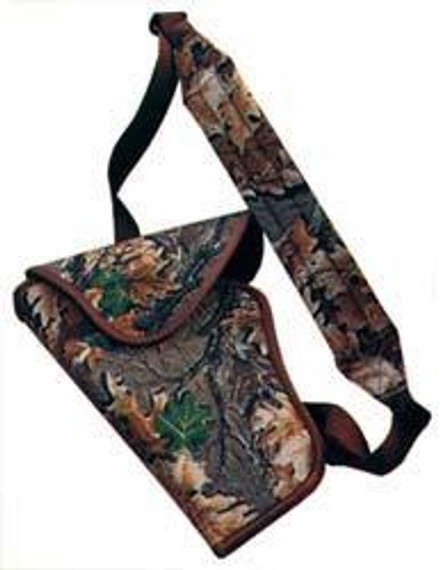 Uncle Mike's Scoped Bandolier Hunting Holsters Black - 6" - 7-1/2" Barrel Sgl. Act. Rev UM95041