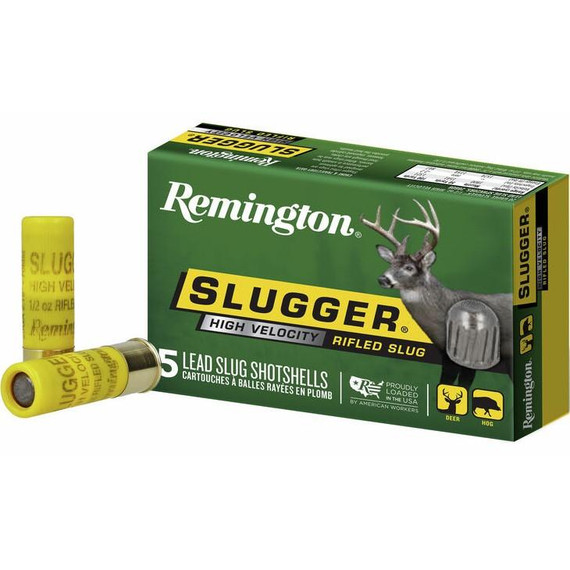 Remington Slugger High-Velocity Rifled Slug 20 ga 2 3/4 in 1/2 oz Slug 1800 fps 5/ct RT28608