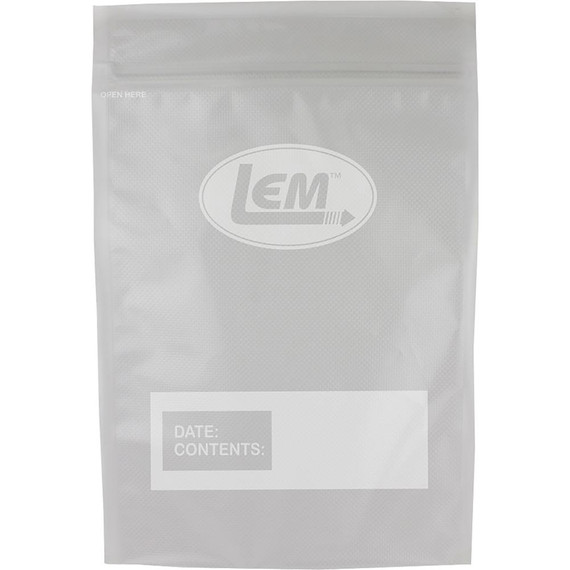 LEM Products MaxVac Zipper Top Vacuum Bags Gallon Size 11"x16" - 20/ct LS1591