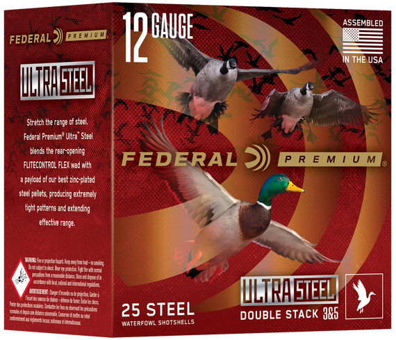 Federal PWUX14224 Premium  12Gauge 3" 1 1/4 oz 2/4 Shot 25 Per Box/10 Cs 162245