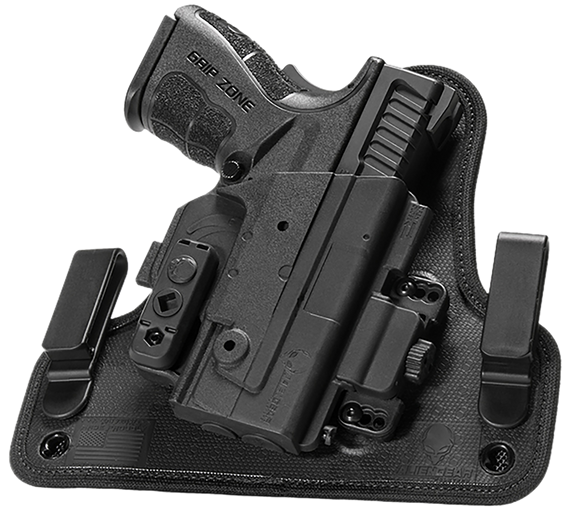 Alien Gear Holsters SSIW0771RHXX ShapeShift 4.0 IWB Black Polymer Belt Clip Fits Ruger LC9 105261
