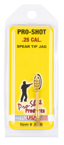 Pro-Shot J25B Benchrest Jag .25/ .26 Cal Handgun/Rifle #8-32 Thread Brass Spear Tip 123011