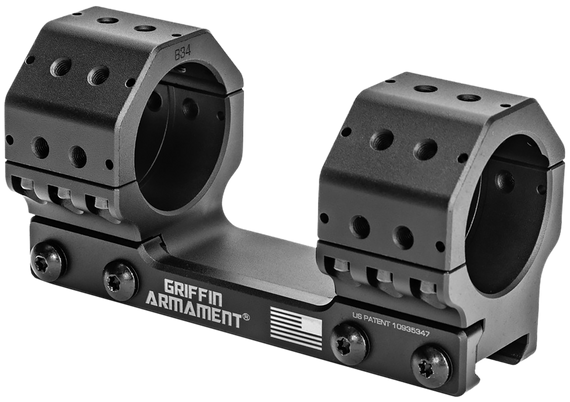Griffin Armament GSM135H34MM GPM Scope Mount/Ring Combo Black 34mm Tube 168434
