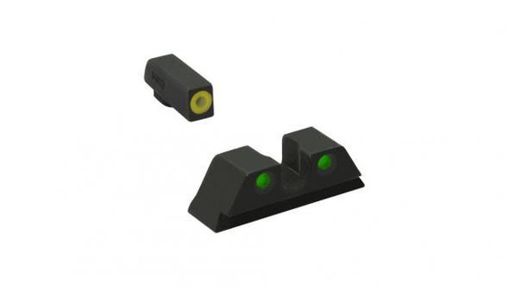 Meprolight ML41545 Hyper-Bright Yellow Ring Front/Green Rear Sights for H&K VP9/SFP9 MK415453121
