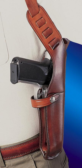Bianchi Model X15 Shoulder Holster 6" -6.5" Right Hand Plain Tan Cross Draw BI12365