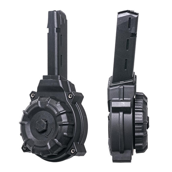 ProMag Handgun Drum Magazine For Glock 17/19 Black Polymer 9mm Luger 50/rd ZMDRMA11