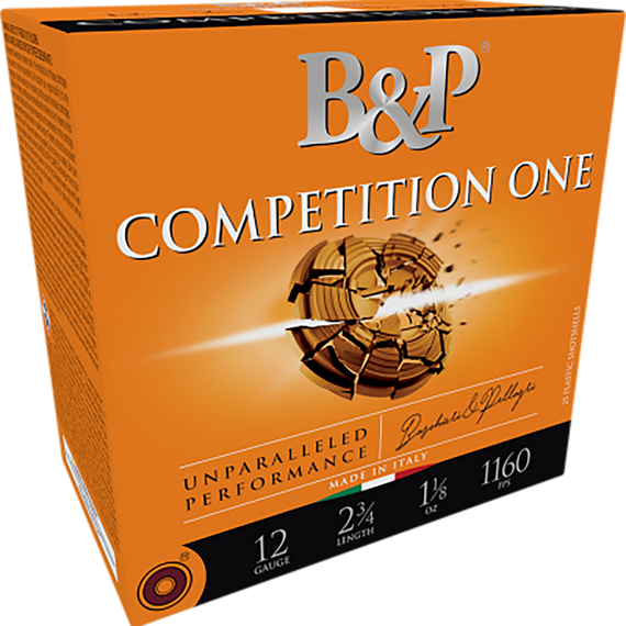 B&p Ammunition 12B18CP9 Competition One  12Gauge 2.75" 1 1/8oz 9Shot 25 Per Box/10 Case 167964