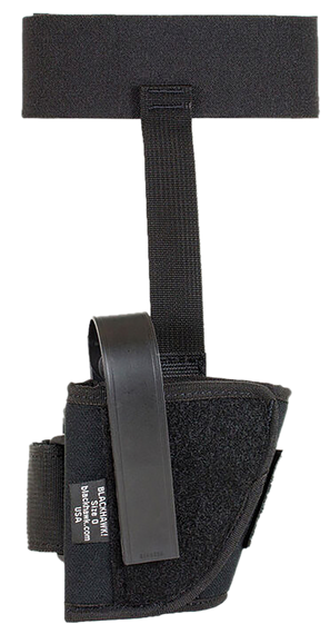 Blackhawk 40AH10BKR Ankle  Size 10 Black Cordura Velcro Fits 22-25 Cal Small Autos Right Hand 55578