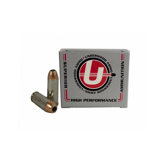 Underwood Ammo XTP Jacketed Hollow Handgun Ammunition 10mm Auto 200gr JHP 1250 fps 20/ct UB246