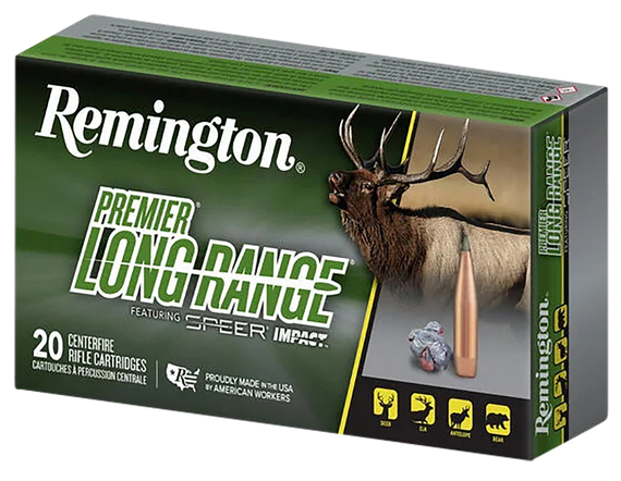 Remington Ammunition R21343 Premier Long Range 7mmRemMag 175gr Speer Impact 20 Per Box/10 Case 150631