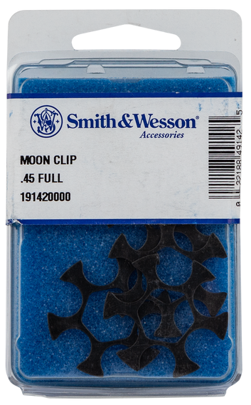 Smith & Wesson 191420000 Moon Clip Full S&W 25 / 625-2  45 ACP 6rd Black Steel 12994